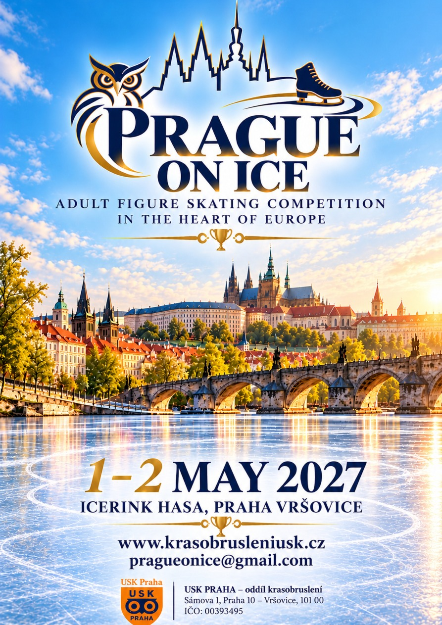Prague on Ice 2027 competition poster